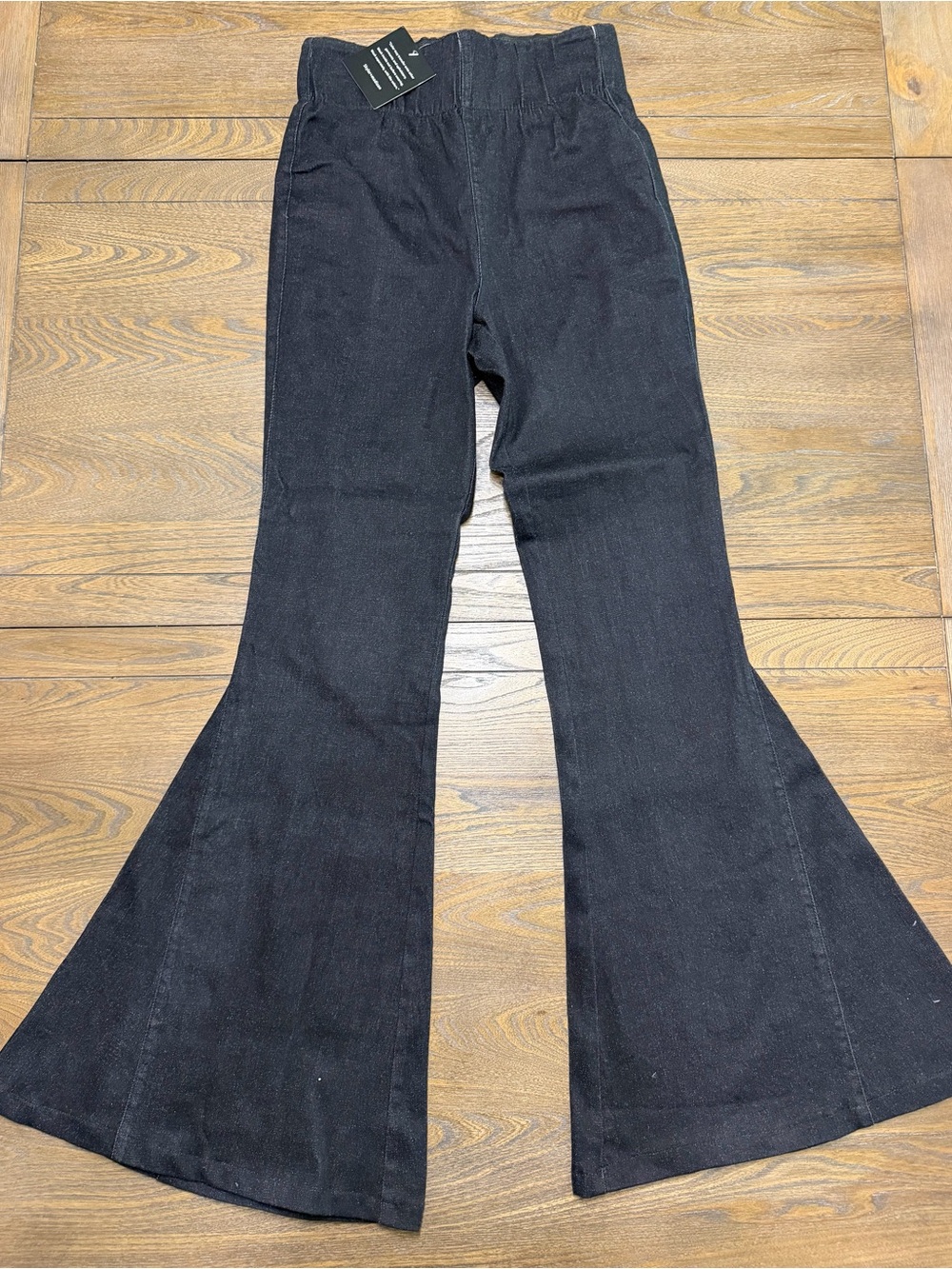 NWT- Black High-Waist Flared Jeans